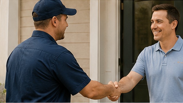 Satisfied homeowner after Ace Air service